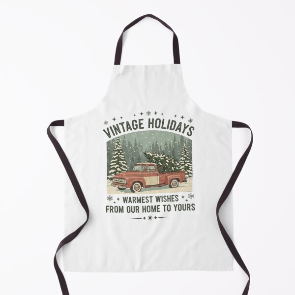 Item preview, Vintage Christmas Journey: Classic Truck and Tree in Snowy Forest - Retro Holiday Charm designed and sold by CosyCush.