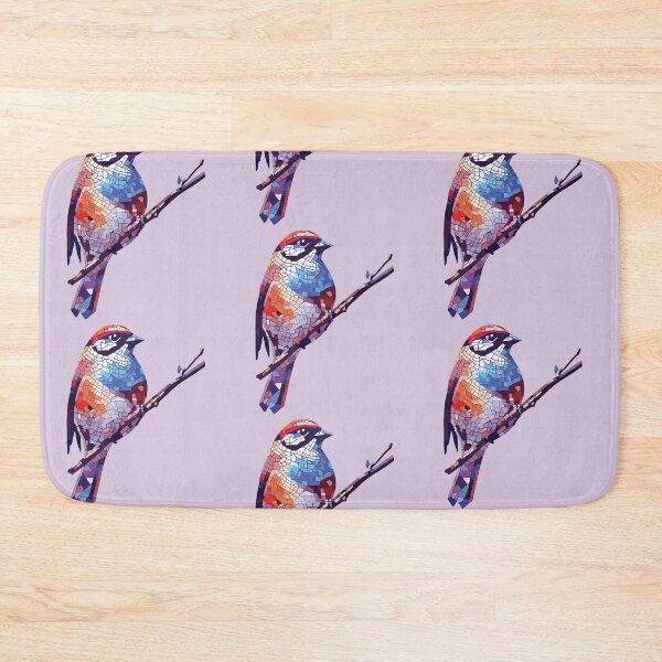 Item preview, relaxed bird mosaic designed and sold by designmari.