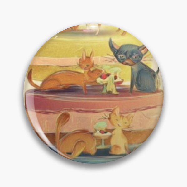 Item preview, Whimsical Cat Cake Party – Artistic Illustration designed and sold by TreatLLC.