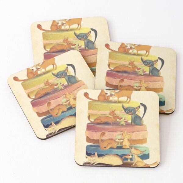Item preview, Whimsical Cat Cake Party – Artistic Illustration designed and sold by TreatLLC.