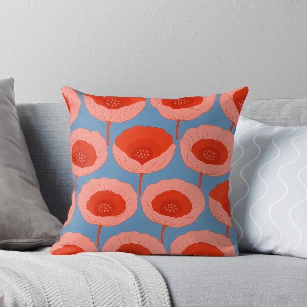 Item preview, Retro Floral Poppy Pattern designed and sold by AmberCollective.