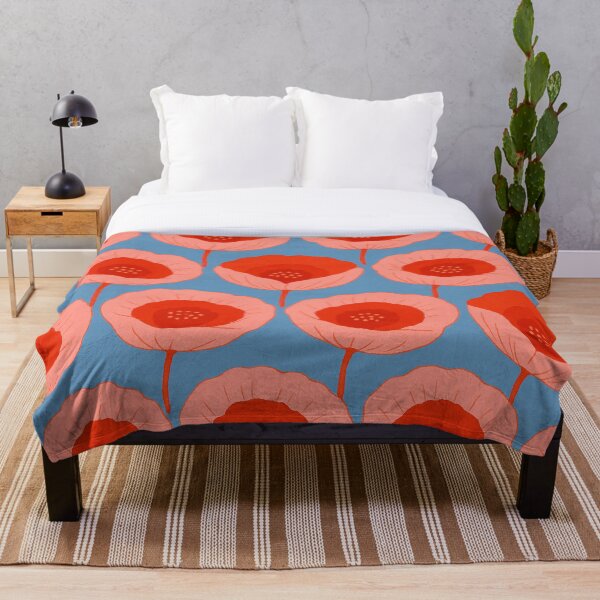 Item preview, Retro Floral Poppy Pattern designed and sold by AmberCollective.