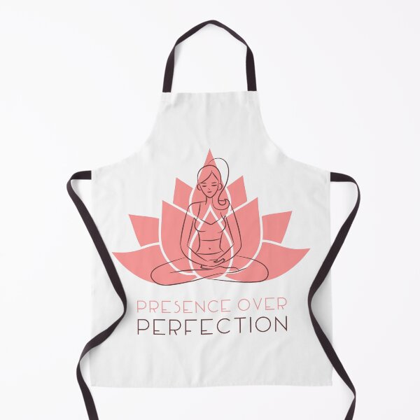 Item preview, Presence over Perfection— Mindfulness Lotus Design designed and sold by PresenceThreadsCo.