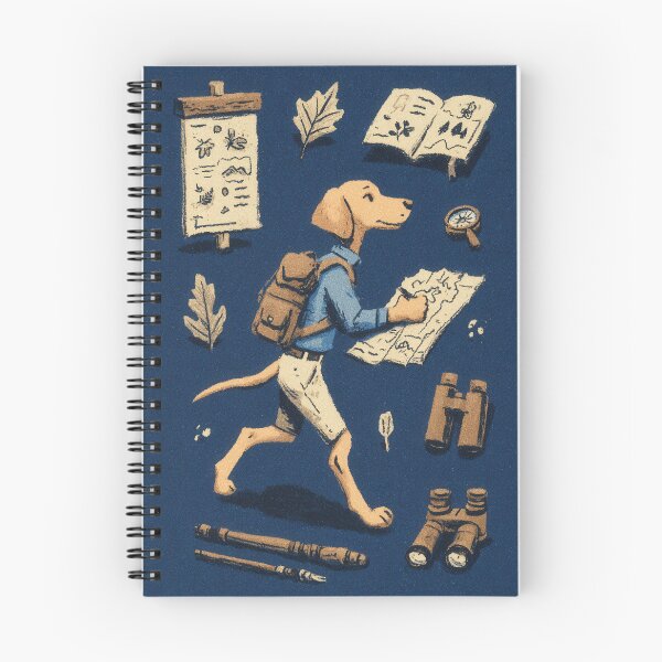 Item preview, Active Vizsla Adventure Guide Illustration designed and sold by Flying Doggo.