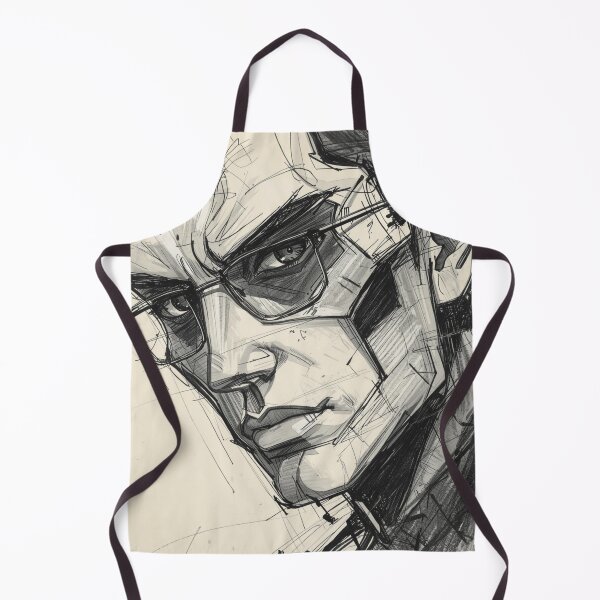 Item preview, Evil Anime Portrait Sketch designed and sold by Uniquely Yours.