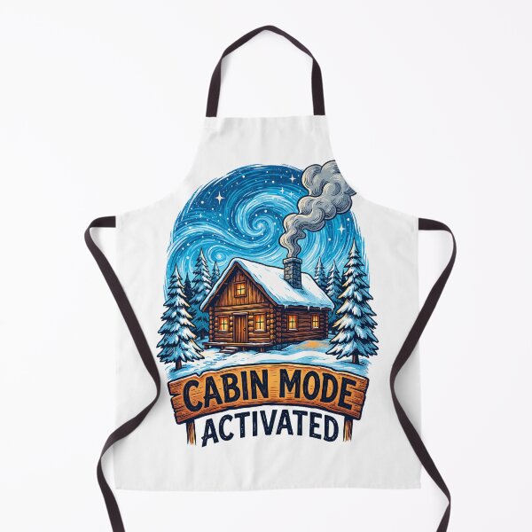 Item preview, CABIN MODE ACTIVATED Cozy Winter Cabin Escape designed and sold by Quillway.