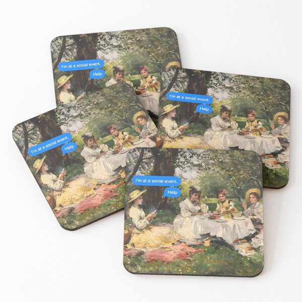 Item preview, Im at a social event, Help - Fine Art meme  designed and sold by MarieBlly.
