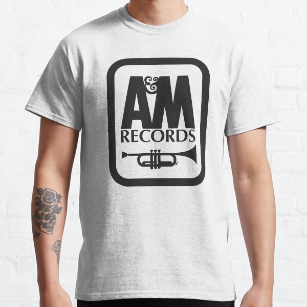 A&M RECORDS T-SHIRT Defunct Record Label Shirt - White Version Classic T-Shirt