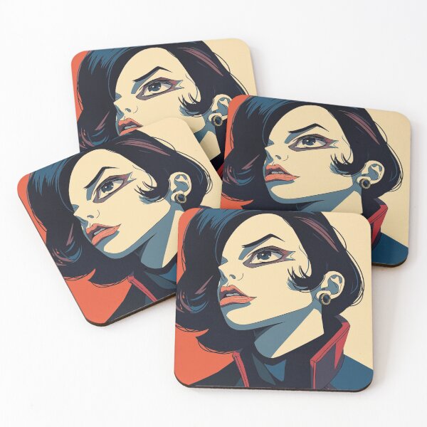 Item preview, Bold Retro Anime Portrait designed and sold by Uniquely Yours.