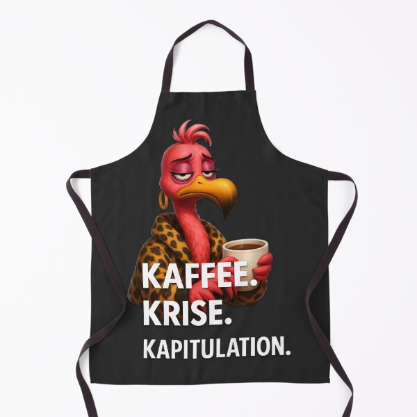 Item preview, Sarcastic coffee flamingo – coffee crisis capitulation designed and sold by DebuggedDressed.