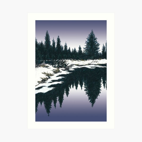 Upper Truckee River Sunset Art Print