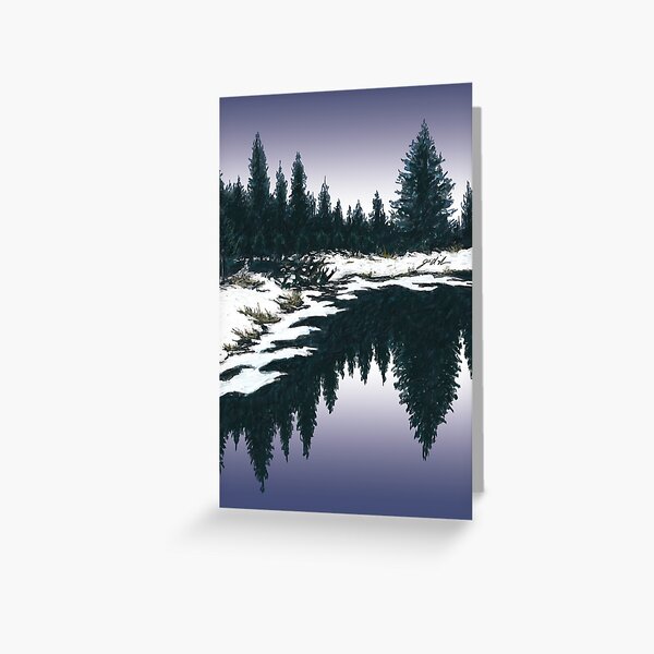 Upper Truckee River Sunset Greeting Card