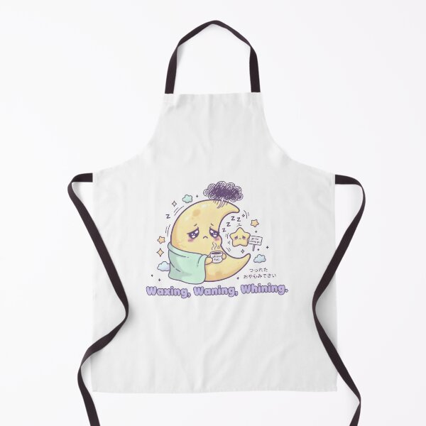 Item preview, Tired Moon – “Waxing, Waning, Whining” | Kawaii Sleepy Moon Pun Design designed and sold by Snackwear Apparel.