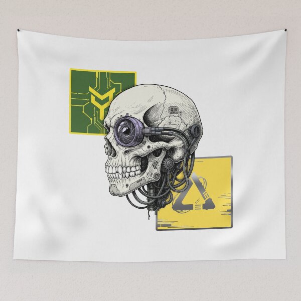 Item preview, The Cybernetic Skull designed and sold by krabbaraban.