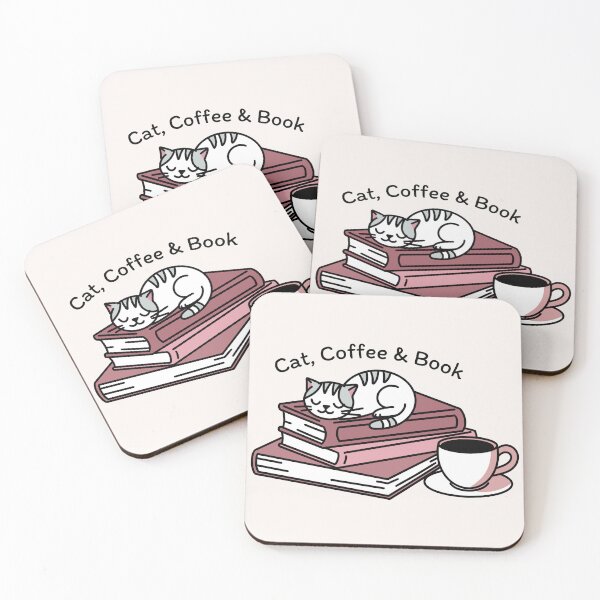 Item preview, Cats Coffee Books designed and sold by Shiningsticker8.