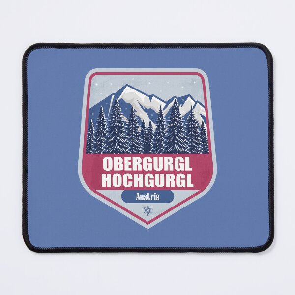 Item preview, Obergurgl-Hochgurgl Austria – Snowy Mountain Winter Badge designed and sold by CynthiaGraphics.