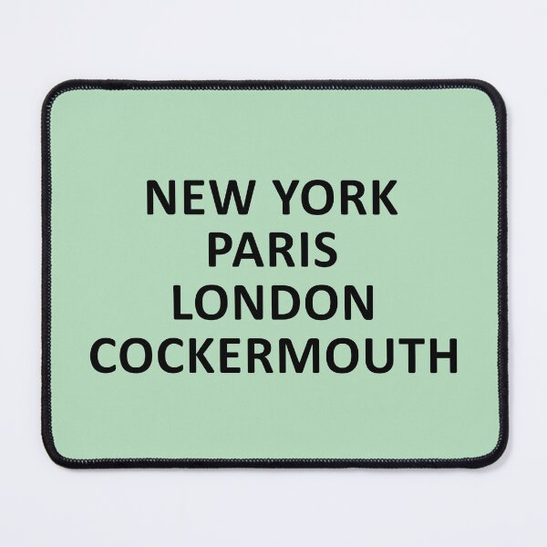 Item preview, New York, London, Paris, Cockermouth designed and sold by Jeallan Designs.