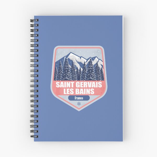 Item preview, Saint Gervais France – Snowy Mountain Winter Badge designed and sold by CynthiaGraphics.
