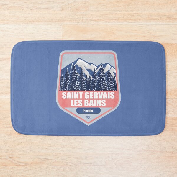 Item preview, Saint Gervais France – Snowy Mountain Winter Badge designed and sold by CynthiaGraphics.