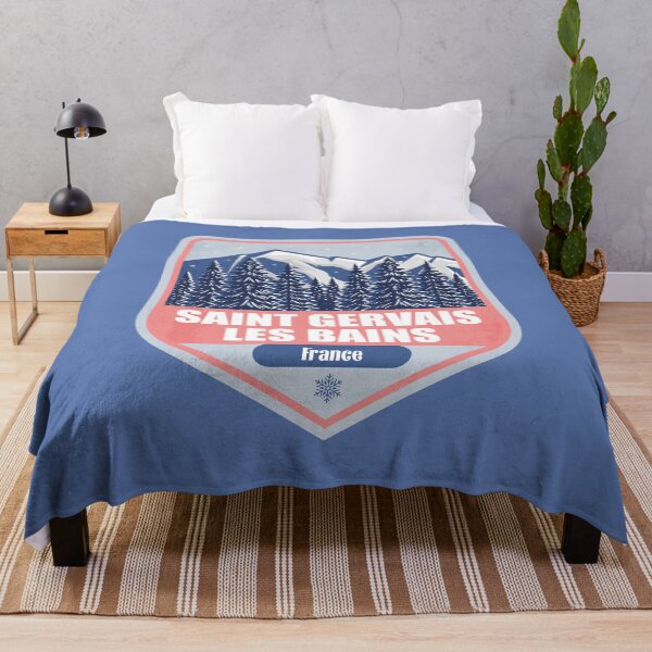 Item preview, Saint Gervais France – Snowy Mountain Winter Badge designed and sold by CynthiaGraphics.