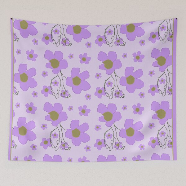 Item preview, Naif Mauve Spring Flowers designed and sold by mavicfe.