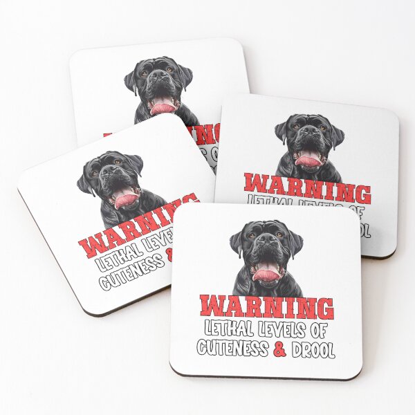 Item preview, Funny Cane Corso Dog Warning – Lethal Levels of Cuteness & Drool designed and sold by KArtcore.