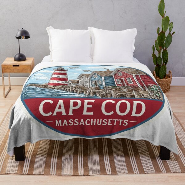 Item preview, Cape Cod Massachusetts Lighthouse Vintage New England Coastal Village designed and sold by Blurbean.