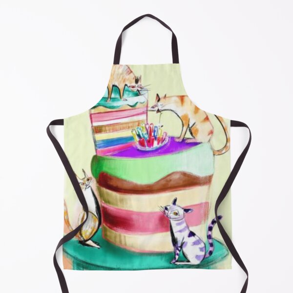 Item preview, Playful Cat Birthday – Artistic Illustration designed and sold by TreatLLC.