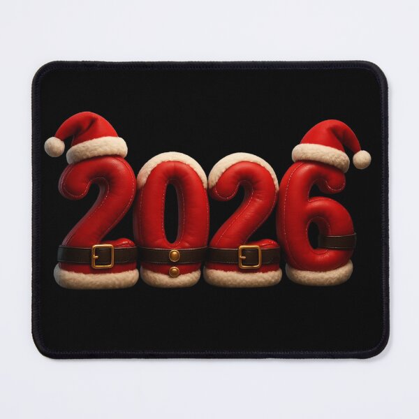 Item preview, Santa Style 2026 Numbers – Happy New Year 2026 Festive Christmas Design designed and sold by FUIRY .