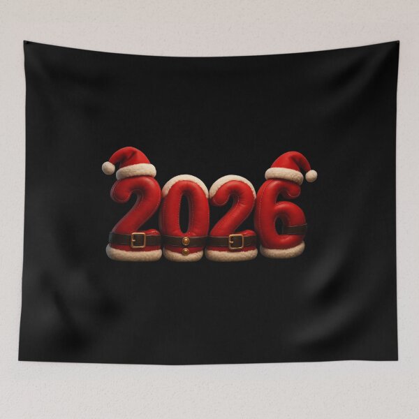 Item preview, Santa Style 2026 Numbers – Happy New Year 2026 Festive Christmas Design designed and sold by FUIRY .