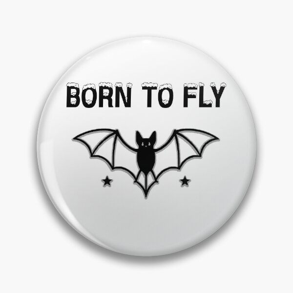 Item preview, Born to Fly,  Vintage Bat Design, Retro Night Creature Artwork designed and sold by Ach&Koor.