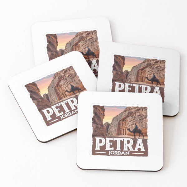 Item preview, Petra Jordan Camel Rider Sticker Ancient Desert Treasury Vintage Travel designed and sold by Blurbean.