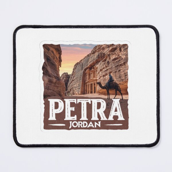 Item preview, Petra Jordan Camel Rider Sticker Ancient Desert Treasury Vintage Travel designed and sold by Blurbean.