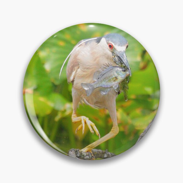 Item preview, Night Heron with Annoyed Fish designed and sold by GothicPoet .