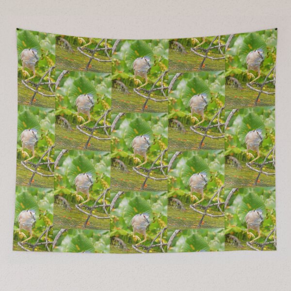 Item preview, Night Heron with Annoyed Fish designed and sold by GothicPoet .