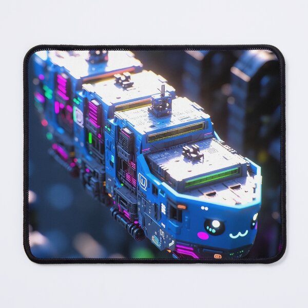 Item preview, Cyberpunk Kawaii Cargo Ship – Neon Night Cruiser designed and sold by NordseeSteel.