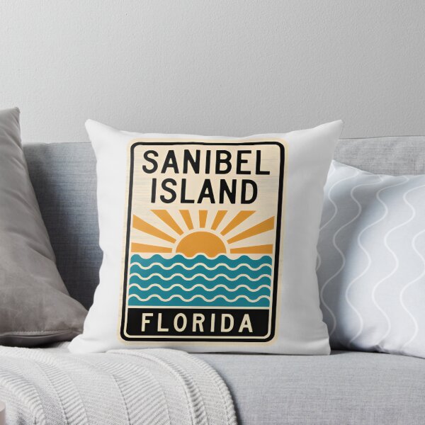 Item preview, Sanibel Island Florida - Beach Sign designed and sold by TheOldMittenIllustrated.