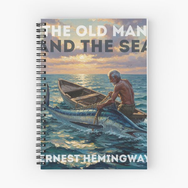 Item preview, 'The Old Man and the Sea' a novel by Ernest Hemingway designed and sold by Filologica.