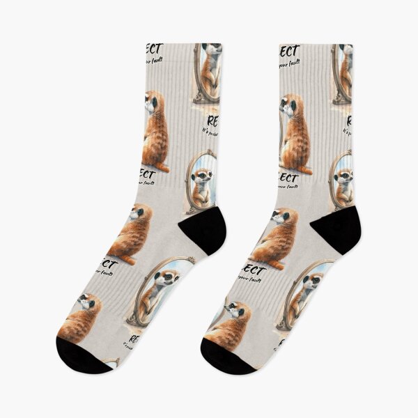 Item preview, Meerkat looking at reflection, reflect - it's probably your fault designed and sold by LiskoDesign.