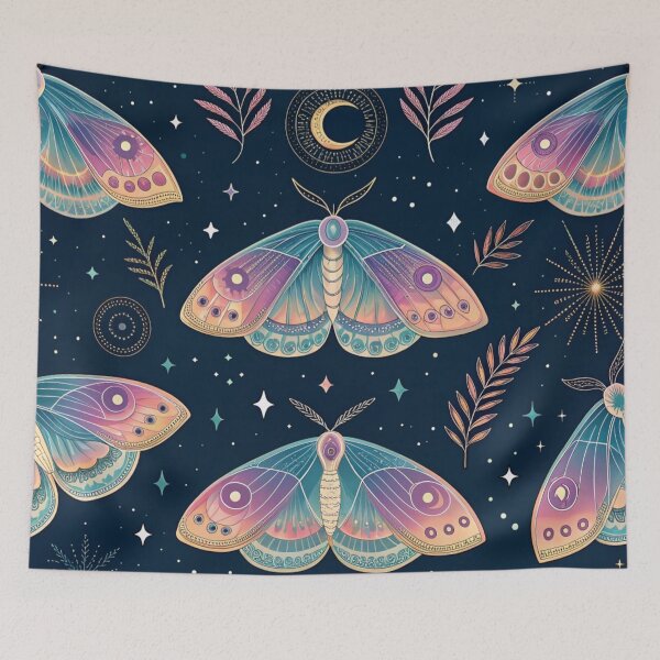 Item preview, Shimmering moths , cosmic gradients designed and sold by Lucky 777.