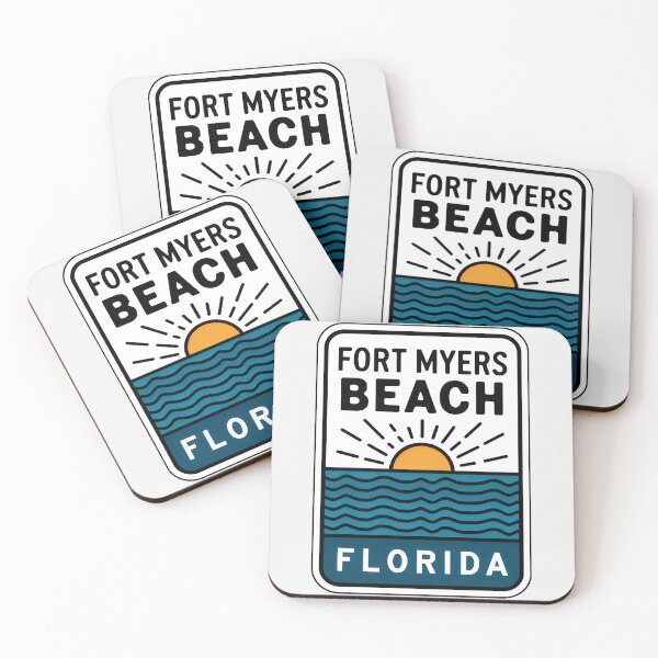 Item preview, Fort Myers Beach Florida - Sign designed and sold by TheOldMittenIllustrated.