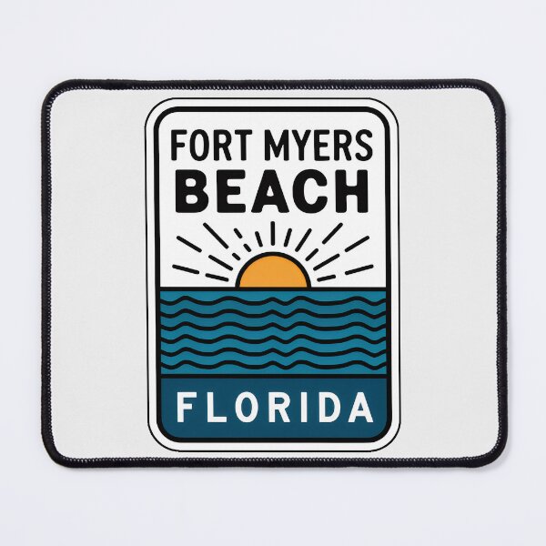Item preview, Fort Myers Beach Florida - Sign designed and sold by TheOldMittenIllustrated.