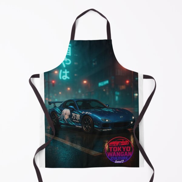 Item preview, Itasha RX-7 – Anime JDM Night Drive Neon Rain Art Poster designed and sold by leen12 Art Designs Prints.
