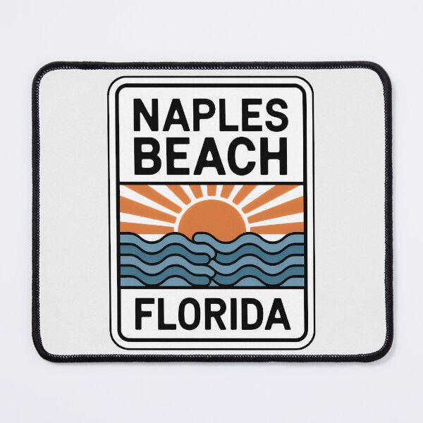 Item preview, Naples Beach Florida - Sign designed and sold by TheOldMittenIllustrated.