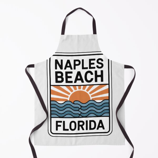 Item preview, Naples Beach Florida - Sign designed and sold by TheOldMittenIllustrated.