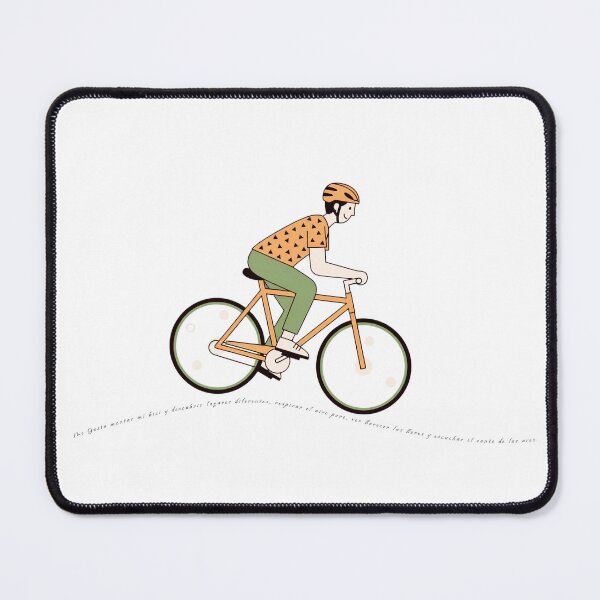 Item preview, Morning Bike Ride - Minimalist Cyclist Illustration designed and sold by KiwiRider.