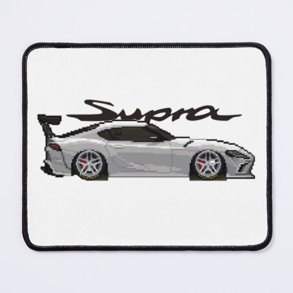 Item preview, White Toyota Supra GR A90 - Retro Pixel Art JDM designed and sold by GEARSHIFT GRAPHICS.