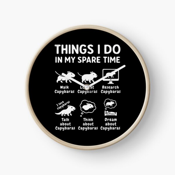 Item preview, Things I Do In My Spare Time Capybara Funny designed and sold by HandicraftArt.