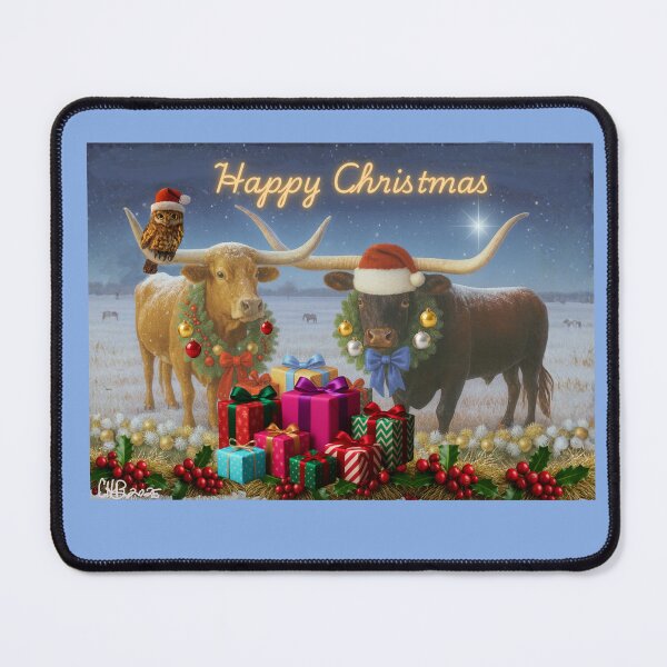 Item preview, Christmas Longhorns designed and sold by Caroline Communications LLC.