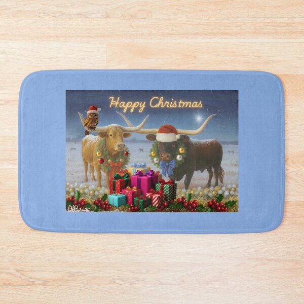 Item preview, Christmas Longhorns  designed and sold by Caroline Communications LLC.